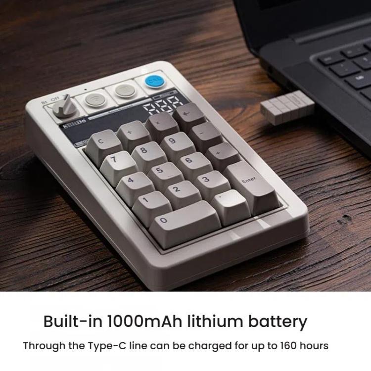 8BitDo Retro18 Tri-mode Connection Computer Mechanical Numeric Keyboard Counter 2 In 1(Brown C64 Version) - Mini Keyboard by 8BitDo | Online Shopping UK | buy2fix