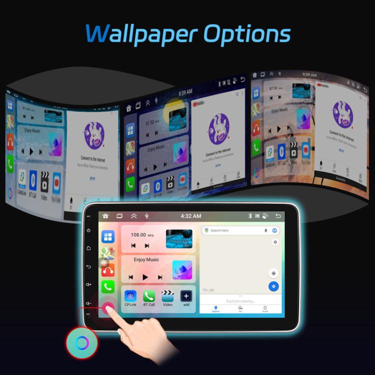 4+64G 10 Inch Android 13.0 Universal Player Car Reversing Center Control Integrated Machine(Standard) - Car MP3 & MP4 & MP5 by buy2fix | Online Shopping UK | buy2fix