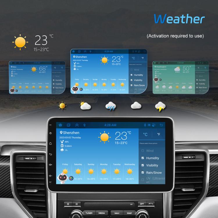 4+64G 10 Inch Android 13.0 Universal Player Car Reversing Center Control Integrated Machine(Standard) - Car MP3 & MP4 & MP5 by buy2fix | Online Shopping UK | buy2fix