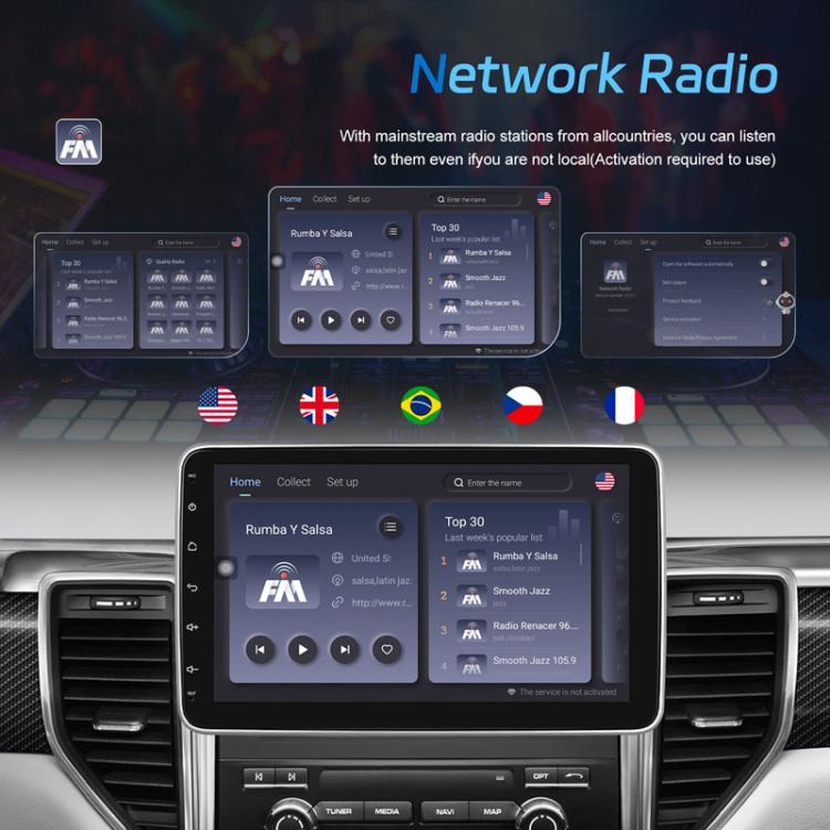 4+64G 10 Inch Android 13.0 Universal Player Car Reversing Center Control Integrated Machine(Standard) - Car MP3 & MP4 & MP5 by buy2fix | Online Shopping UK | buy2fix