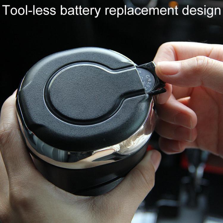 N09A Car Removable Cigarette Ashtray With Light And Lid(Silver) - Ashtrays by buy2fix | Online Shopping UK | buy2fix