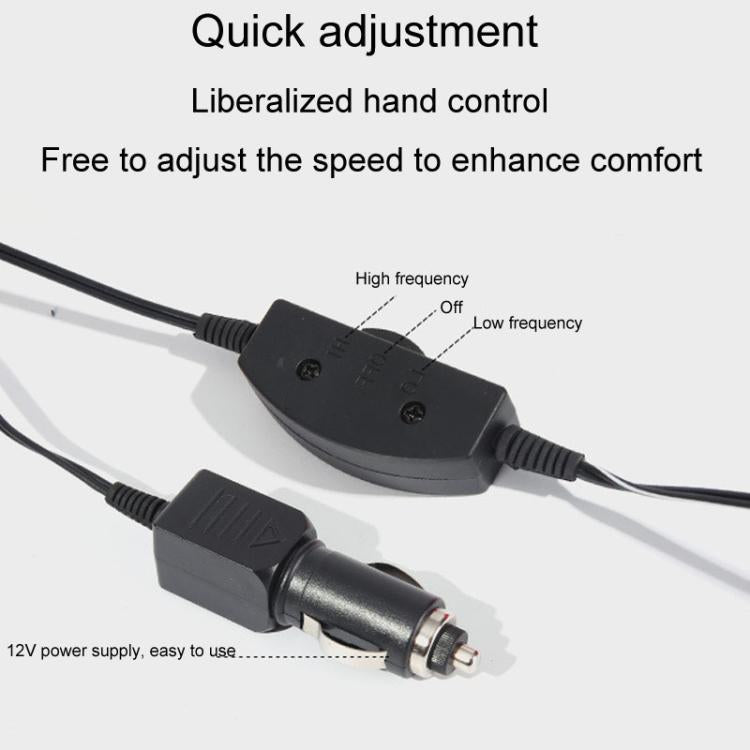 Automotive Universal Electrical Massage Lumbar Cushion Car Lumbar Support Pad(Black) - Seat Accessories by buy2fix | Online Shopping UK | buy2fix