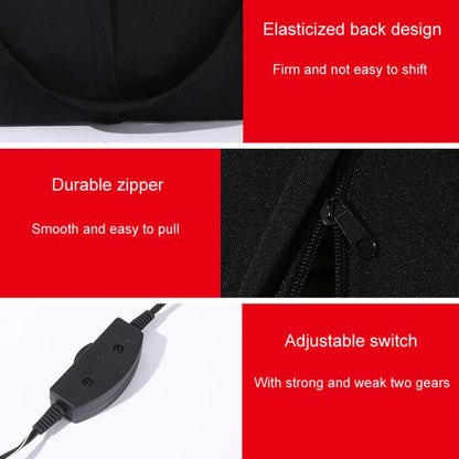 Automotive Universal Electrical Massage Lumbar Cushion Car Lumbar Support Pad(Black) - Seat Accessories by buy2fix | Online Shopping UK | buy2fix