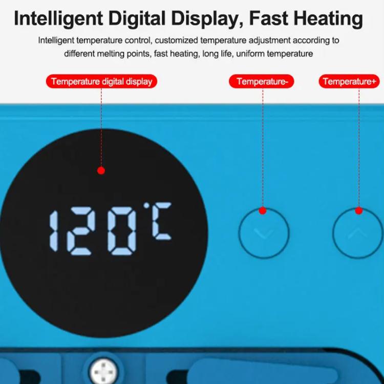 SUNSHINE SS-T12B 9 In 1 Mobile Phone Motherboard Smart Repair Heating Platform Kit Support IP7G-16PM/Android Universal - Repair Platform by SUNSHINE | Online Shopping UK | buy2fix