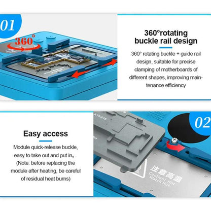 SUNSHINE SS-T12B 13 In 1 Mobile Phone Motherboard Smart Repair Heating Platform Kit Support IP7G-16PM/Android Universal - Repair Platform by SUNSHINE | Online Shopping UK | buy2fix