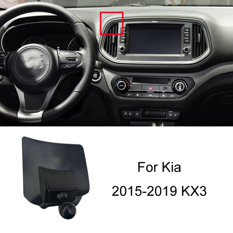 For Kia Left Driving Car Special Mobile Phone Navigation Bracket Base, Model: 15-19 KX3 - Special Car Holders by buy2fix | Online Shopping UK | buy2fix