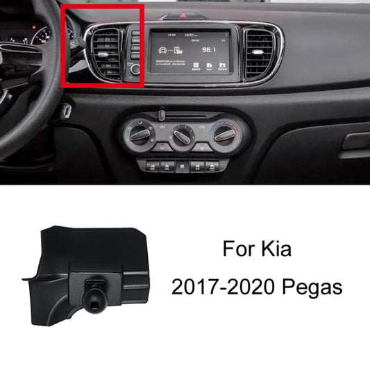 For Kia Left Driving Car Special Mobile Phone Navigation Bracket Base, Model: 17-20 Pegas - Special Car Holders by buy2fix | Online Shopping UK | buy2fix