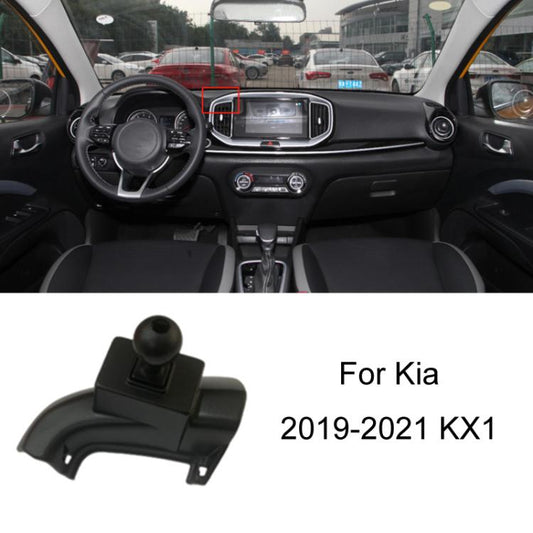 For Kia Left Driving Car Special Mobile Phone Navigation Bracket Base, Model: 19-21 KX1 - Special Car Holders by buy2fix | Online Shopping UK | buy2fix