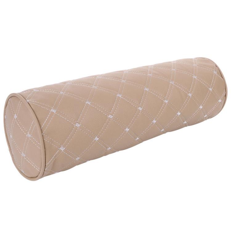 Cylinder Model Car Headrest Neck And Waist Protection Cushion(Beige) - Seat Accessories by buy2fix | Online Shopping UK | buy2fix