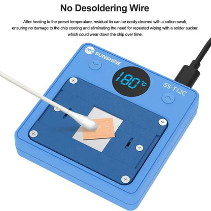 SUNSHINE SS-T12C IC Chip Heating Glue Remover Mobile Phone Repair Chip Fast Heating Efficient Glue Removal Tool - Repair Platform by SUNSHINE | Online Shopping UK | buy2fix