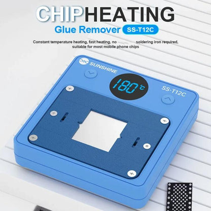 SUNSHINE SS-T12C IC Chip Heating Glue Remover Mobile Phone Repair Chip Fast Heating Efficient Glue Removal Tool - Repair Platform by SUNSHINE | Online Shopping UK | buy2fix