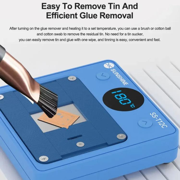 SUNSHINE SS-T12C IC Chip Heating Glue Remover Mobile Phone Repair Chip Fast Heating Efficient Glue Removal Tool - Repair Platform by SUNSHINE | Online Shopping UK | buy2fix
