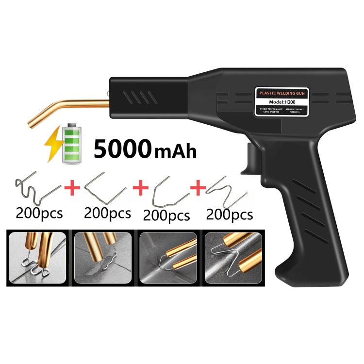 Rechargeable Car Bumper Plastic Repair Welding Machine, Specification: Black+800 Welding Nails - Hand Tool Sets by buy2fix | Online Shopping UK | buy2fix