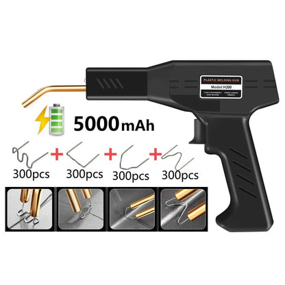 Rechargeable Car Bumper Plastic Repair Welding Machine, Specification: Black+1200 Welding Nails - Hand Tool Sets by buy2fix | Online Shopping UK | buy2fix
