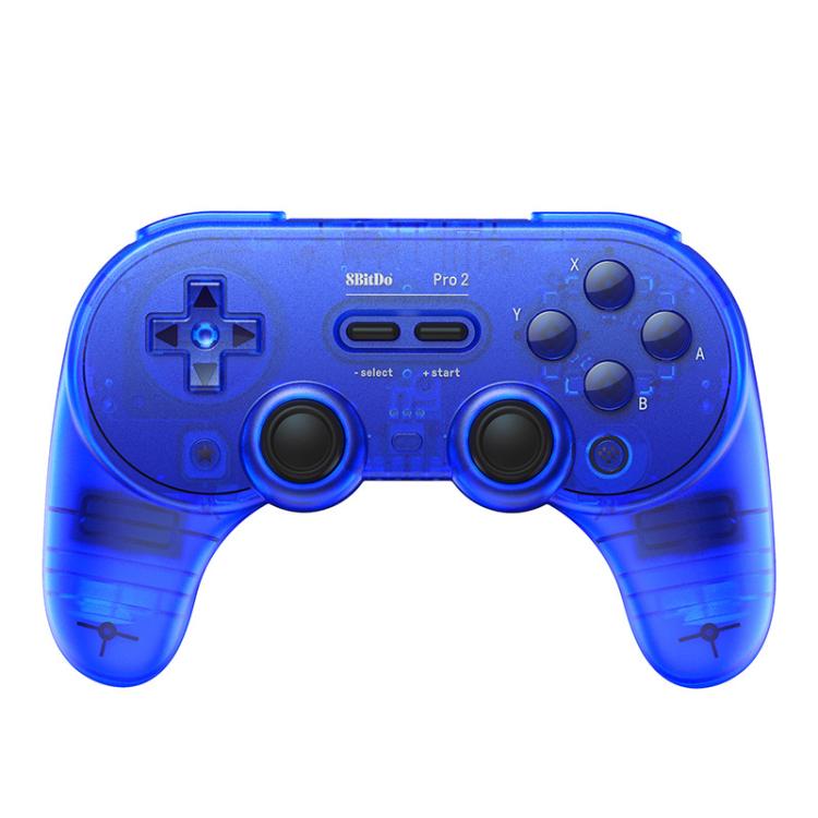 8BitDo Pro2 Retro Hall Edition Translucent Bluetooth With Back Button Multi-Platform Gamepad(Blue) - Gamepads by 8BitDo | Online Shopping UK | buy2fix
