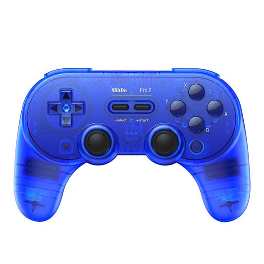 8BitDo Pro2 Retro Hall Edition Translucent Bluetooth With Back Button Multi-Platform Gamepad(Blue) - Gamepads by 8BitDo | Online Shopping UK | buy2fix