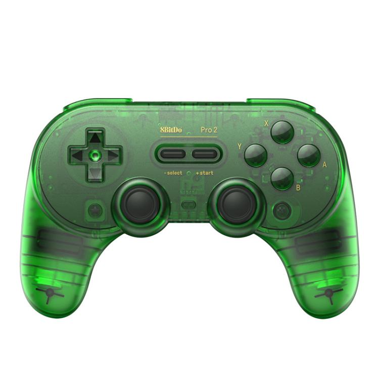 8BitDo Pro2 Retro Hall Edition Translucent Bluetooth With Back Button Multi-Platform Gamepad(Green) - Gamepads by 8BitDo | Online Shopping UK | buy2fix