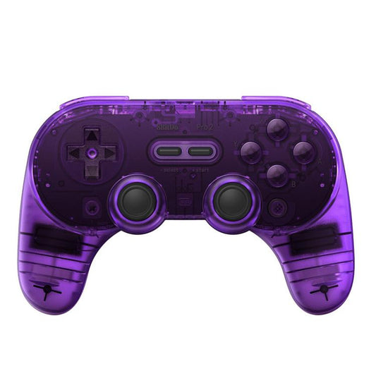 8BitDo Pro2 Retro Hall Edition Translucent Bluetooth With Back Button Multi-Platform Gamepad(Purple) - Gamepads by 8BitDo | Online Shopping UK | buy2fix
