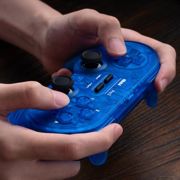 8BitDo Pro2 Retro Hall Edition Translucent Bluetooth With Back Button Multi-Platform Gamepad(Purple) - Gamepads by 8BitDo | Online Shopping UK | buy2fix