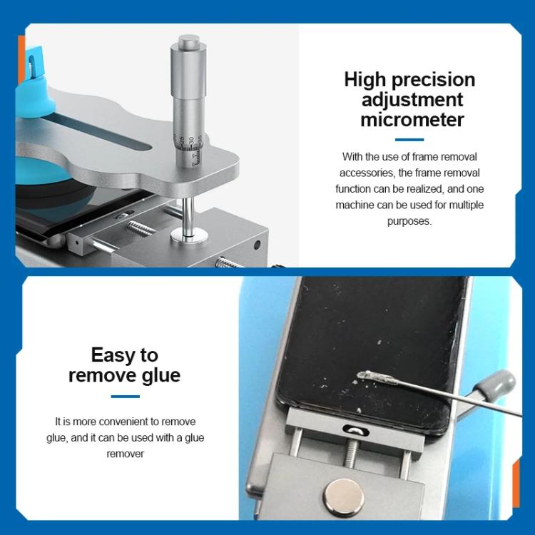 SUNSHINE S-918F Plus 5 In 1 Curved Screen Separator Mobile Phone LCD Screen Repair Separator Heating Platform(EU Plug) - Separation Equipment by SUNSHINE | Online Shopping UK | buy2fix