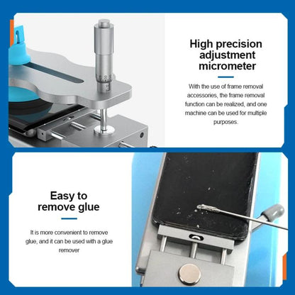 SUNSHINE S-918F Plus 5 In 1 Curved Screen Separator Mobile Phone LCD Screen Repair Separator Heating Platform(EU Plug) - Separation Equipment by SUNSHINE | Online Shopping UK | buy2fix