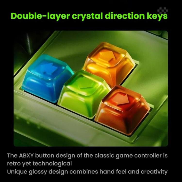 8BitDo Retro87 Mechanical Keyboard Retro RGB Lighting Green Transparent Keyboard With Large Keys - Wireless Keyboard by 8BitDo | Online Shopping UK | buy2fix