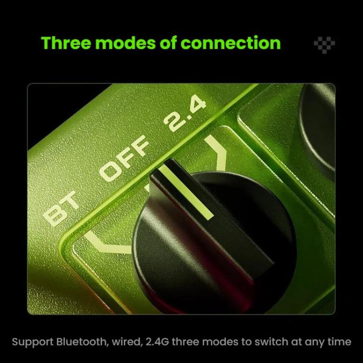 8BitDo Retro87 Mechanical Keyboard Retro RGB Lighting Green Transparent Keyboard With Large Keys - Wireless Keyboard by 8BitDo | Online Shopping UK | buy2fix