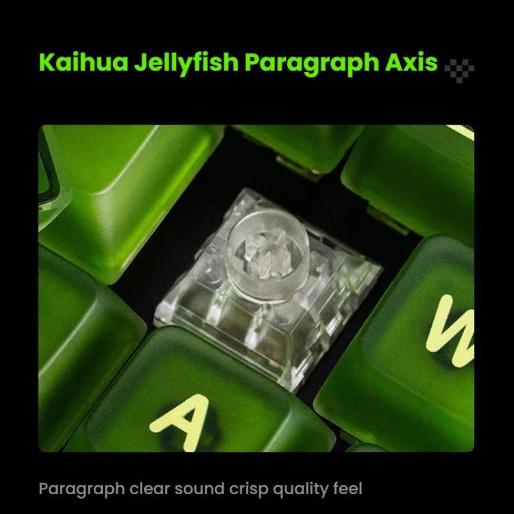 8BitDo Retro87 Mechanical Keyboard Retro RGB Lighting Green Transparent Keyboard With Large Keys - Wireless Keyboard by 8BitDo | Online Shopping UK | buy2fix