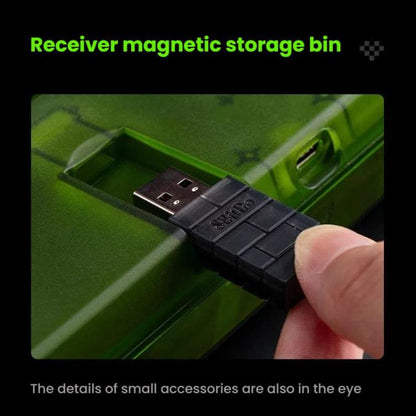 8BitDo Retro87 Mechanical Keyboard Retro RGB Lighting Green Transparent Keyboard With Large Keys - Wireless Keyboard by 8BitDo | Online Shopping UK | buy2fix