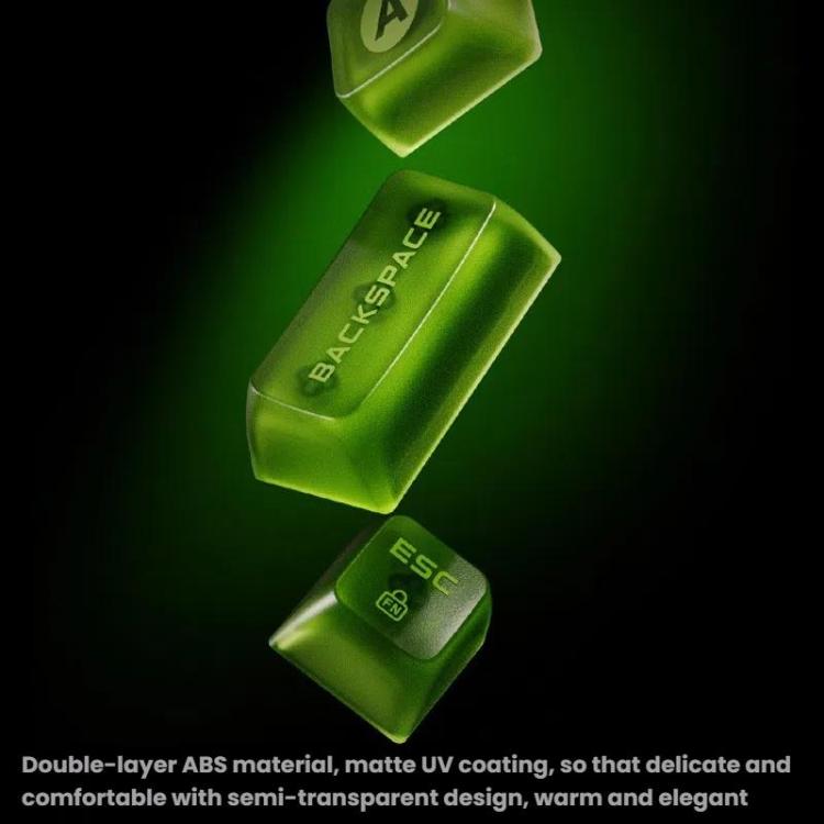 8BitDo Retro87 Mechanical Keyboard Retro RGB Lighting Green Transparent Keyboard With Large Keys - Wireless Keyboard by 8BitDo | Online Shopping UK | buy2fix