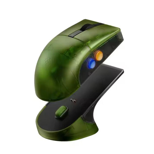 8BitDo Retro R8 Green Translucent Wireless Mouse With Charging Base - Wireless Mice by 8BitDo | Online Shopping UK | buy2fix