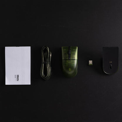 8BitDo Retro R8 Green Translucent Wireless Mouse With Charging Base - Wireless Mice by 8BitDo | Online Shopping UK | buy2fix