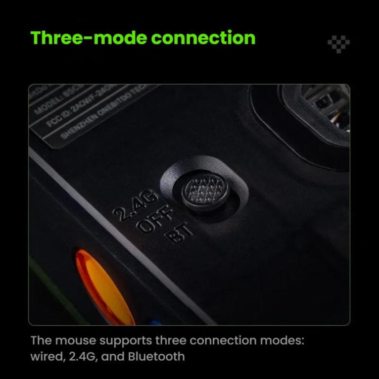 8BitDo Retro R8 Green Translucent Wireless Mouse With Charging Base - Wireless Mice by 8BitDo | Online Shopping UK | buy2fix