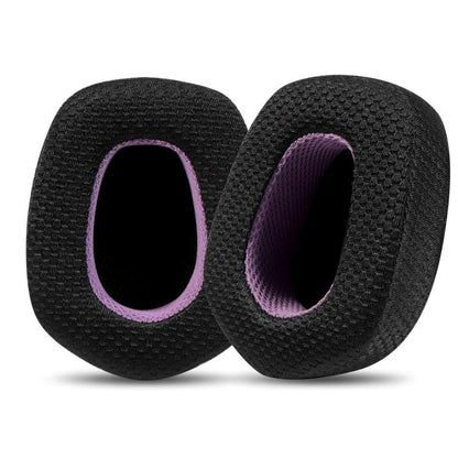 For Logitech G733 LIGHTSPEED Headset 1pair Ear Pads Sponge Soft Cushion, Color: Weaving Black Purple - Earmuff & Pad by buy2fix | Online Shopping UK | buy2fix