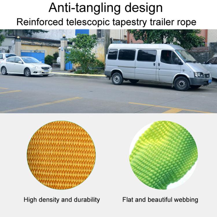 Emergency Elastic Retractable Double Layer Auto Elastic Car Tow Rope - Towing Bars by buy2fix | Online Shopping UK | buy2fix