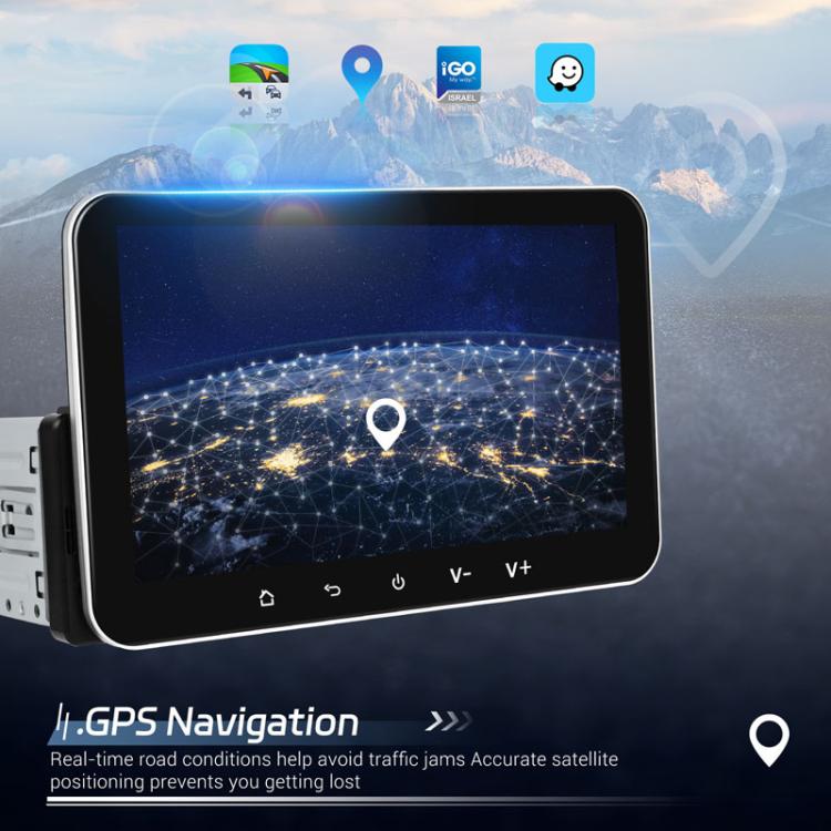 7 inch Horizontal Screen Android 13.0 Single Spindle Universal Car Multimedia Player, Style: Standard+Camera+Mic - Car MP3 & MP4 & MP5 by buy2fix | Online Shopping UK | buy2fix