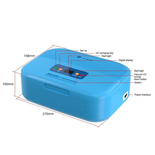 SUNSHINE S-918B Plus UV Curing Box Mobile Phone LCD Screen OCA Bonding Vacuum Laminated Machine(US Plug 110V) - Laminator Machine by SUNSHINE | Online Shopping UK | buy2fix