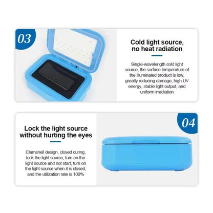 SUNSHINE S-918B Plus UV Curing Box Mobile Phone LCD Screen OCA Bonding Vacuum Laminated Machine(EU Plug 220V) - Laminator Machine by SUNSHINE | Online Shopping UK | buy2fix