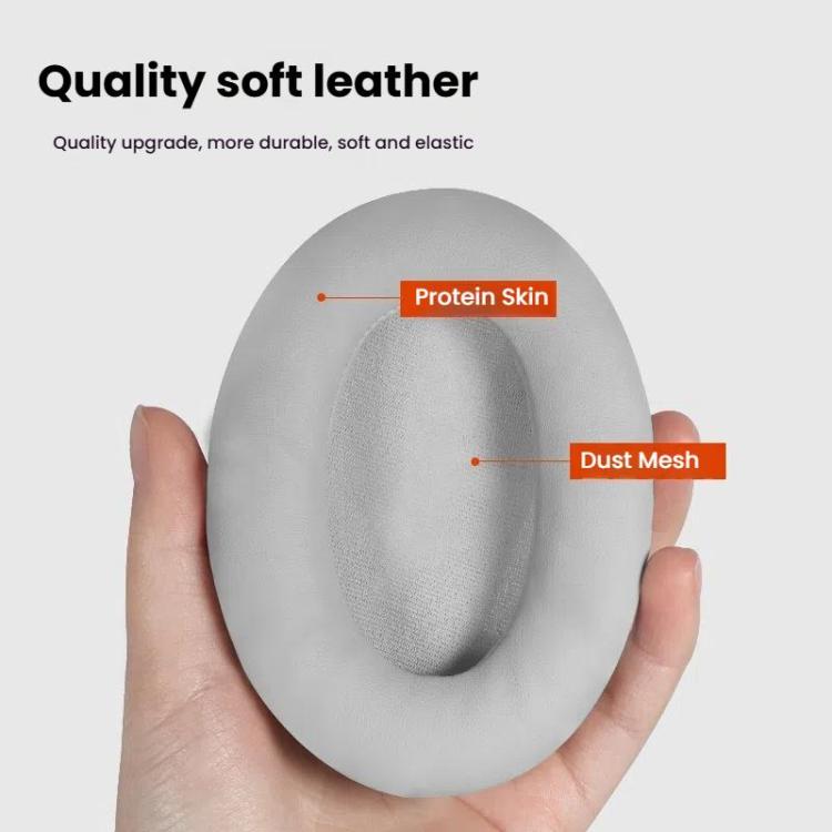 For ASUS ROG Strix Go 2.4 Headphone 1pair Ear Pads Protein Leather Earmuffs, Color: Wireless Black+Black Net - Earmuff & Pad by buy2fix | Online Shopping UK | buy2fix