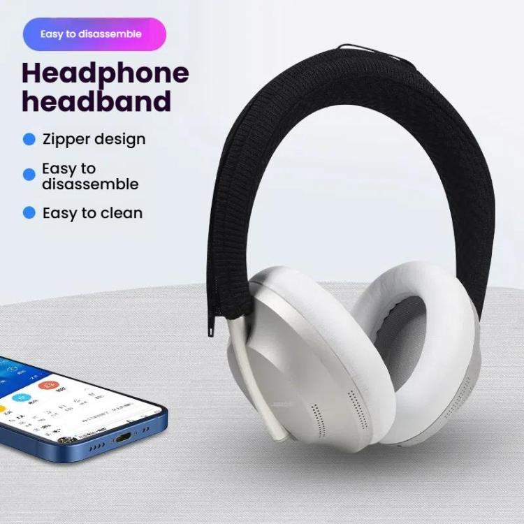 For BOSE NC700 Headphone Knitted Headbeam Cover Headband Protective Cushion(Black) - Earmuff & Pad by buy2fix | Online Shopping UK | buy2fix