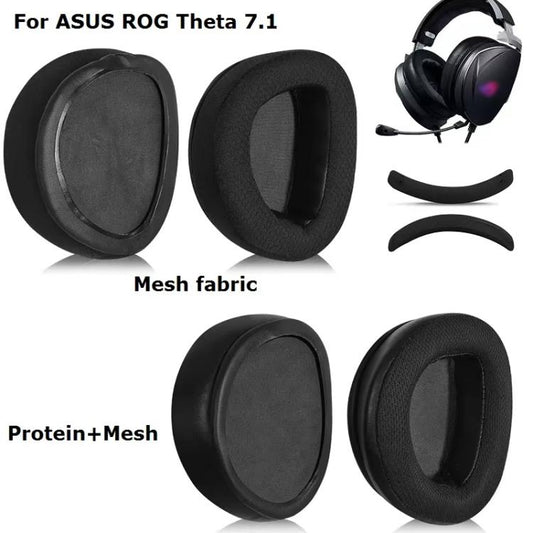 1pair Protein Mesh Earpads For ASUS ROG Theta 7.1 Headphone Accessories - Earmuff & Pad by buy2fix | Online Shopping UK | buy2fix