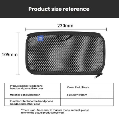 For ASUS ROG Delta S Headphone Head Beam Cover Headband Cushion(White Grid) - Earmuff & Pad by buy2fix | Online Shopping UK | buy2fix