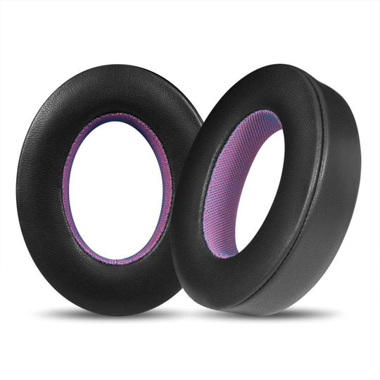 For Bose NC700 Headphone 1pair Lambskin Earpads Contrast Color Earmuffs Sponge Cover(Black Purple)