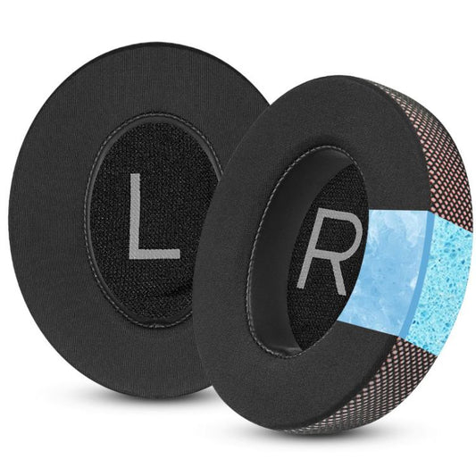 For Bose NC700 Headphone 1pair Ice Gel Ear Pads Earmuffs Protective Cover(Honeycomb Ice Black Orange) - Earmuff & Pad by buy2fix | Online Shopping UK | buy2fix