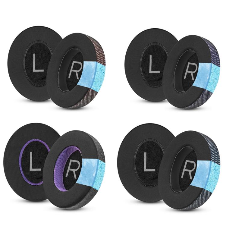 For Bose NC700 Headphone 1pair Ice Gel Ear Pads Earmuffs Protective Cover(Honeycomb Ice Black Blue) - Earmuff & Pad by buy2fix | Online Shopping UK | buy2fix