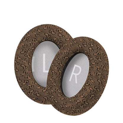 For BOSE NC700 Headphone 1pair Ear Pads Musical Note Design Cloth Ear Cushions(Yellow) - Earmuff & Pad by buy2fix | Online Shopping UK | buy2fix