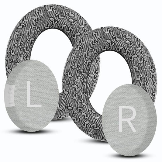 For BOSE NC700 Headphone 1pair Ear Pads Musical Note Design Cloth Ear Cushions(Yellow) - Earmuff & Pad by buy2fix | Online Shopping UK | buy2fix