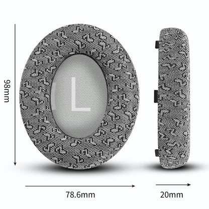 For BOSE NC700 Headphone 1pair Ear Pads Musical Note Design Cloth Ear Cushions(Yellow) - Earmuff & Pad by buy2fix | Online Shopping UK | buy2fix