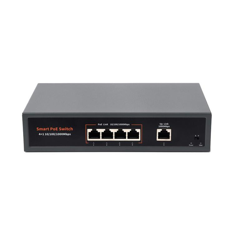 Waveshare 120W Industrial 4-Ports Gigabit Ethernet PoE Switch(EU Plug) - Switch by Waveshare | Online Shopping UK | buy2fix