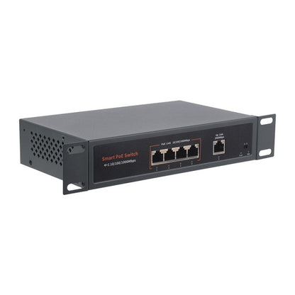 Waveshare 120W Industrial 4-Ports Gigabit Ethernet PoE Switch(US Plug) - Switch by Waveshare | Online Shopping UK | buy2fix